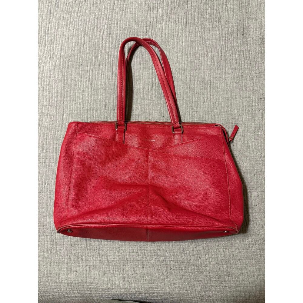 COLE HAAN X AMERICAN AIRLINES WOMEN'S LEATHER BUSINESS BRIEF TOTE LAPTOP BAG